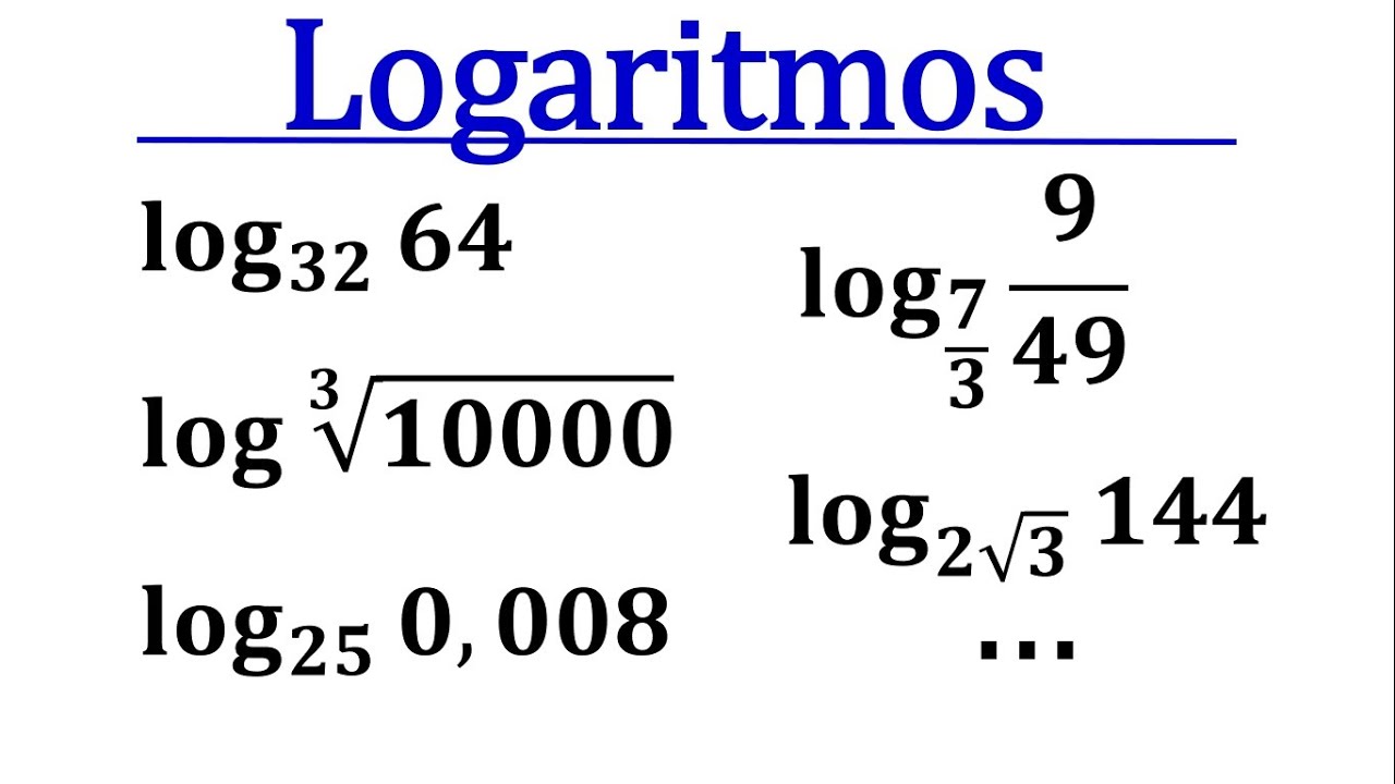 Logaritmos -  Exercícios Resolvidos de Logaritmos REVISÃO PRO ENEM MATEMÁTICA