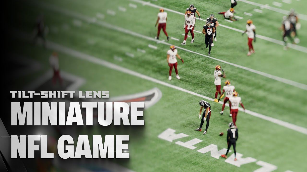 MINIATURE NFL GAME IN 4K | Tilt-Shift Lens | Falcons vs Commanders
