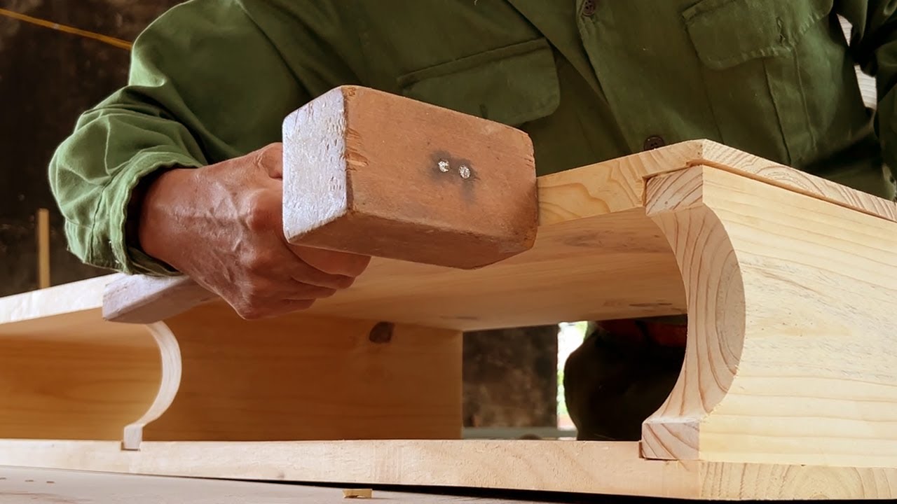 Best Woodworking Projects ideas // Unique TV Shelf Design