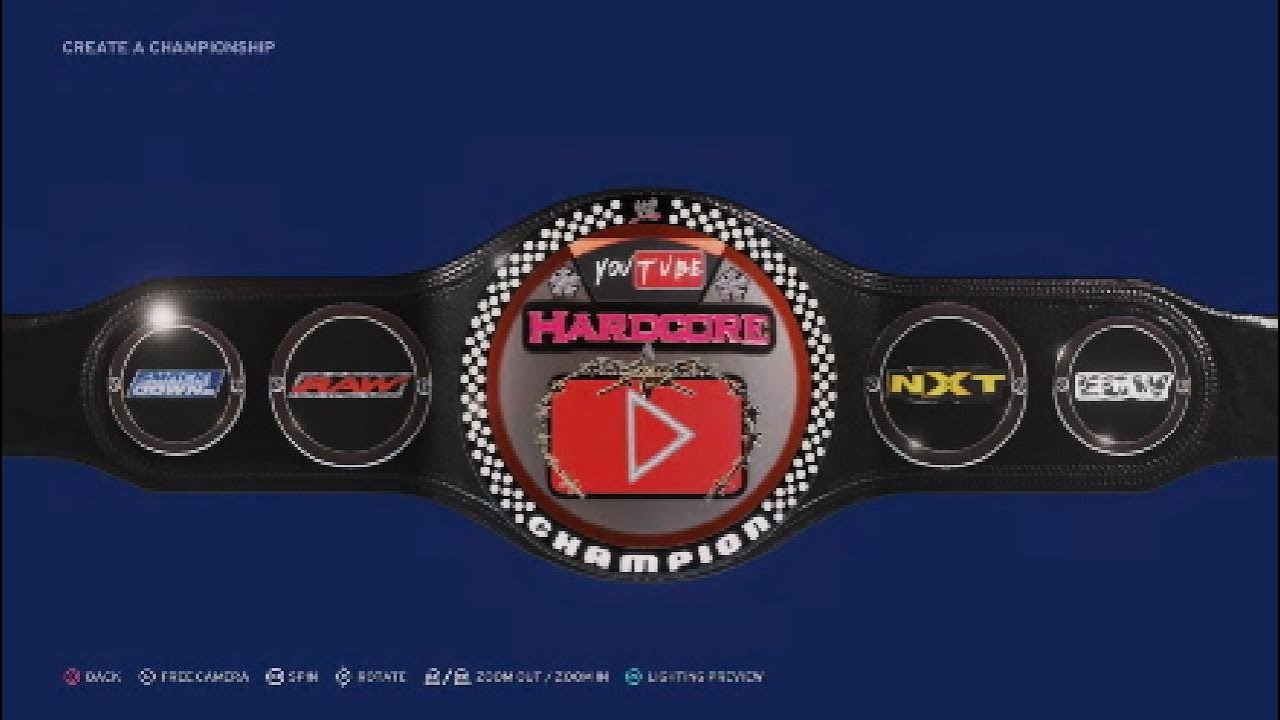 WWE 2K20 Championship Creations.