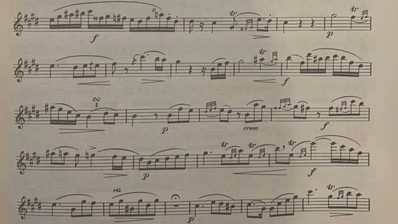 Rubank Selected Studies-Saxophone pg. 41, C# Minor by Ferling