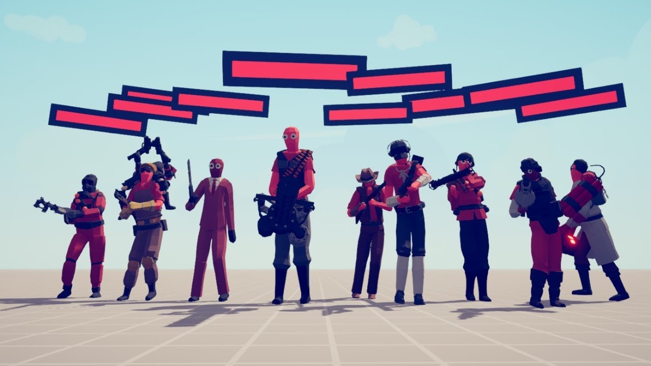We made the TF2 mercs in TABS