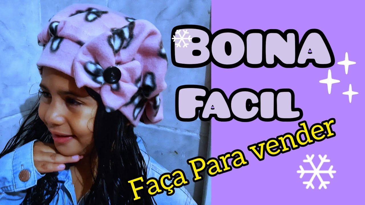 Boina facil ,Medidas Gratuitas!Infantil e Adulto ,faça e Venda !