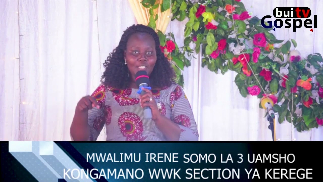 UAMSHO| MWL IRENE(KATIBU WWK  JIMBO BAGAMOYO AKITOA NENO SECTION YA KEREGE
