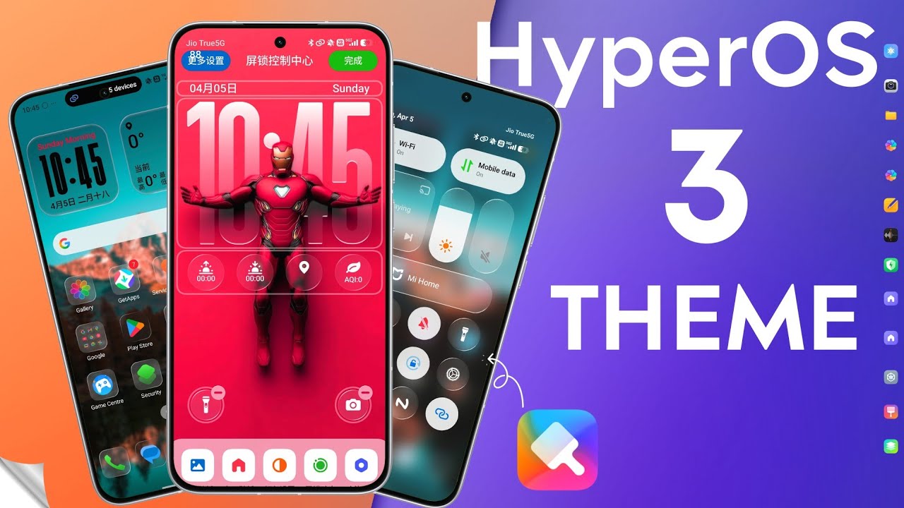 The Best HyperOS 3 Glass Effects theme for HyperOS Devices 