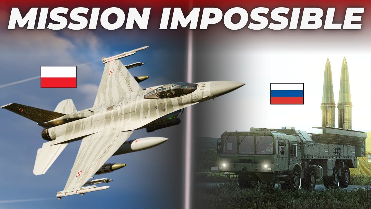 Polish F-16 Attempts to Destroy Iskander Missile Launcher Before Launch | DCS