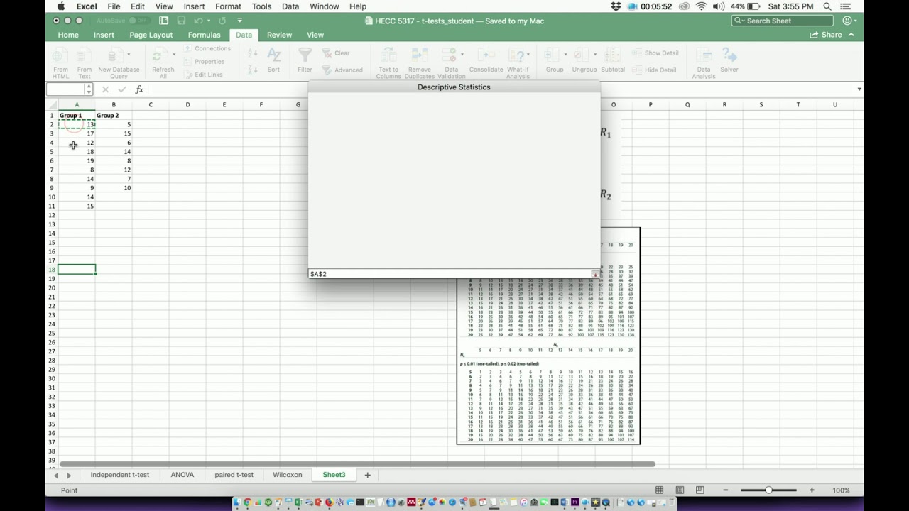 Mann-Whitney U Test: Theory and Tutorial in Excel
