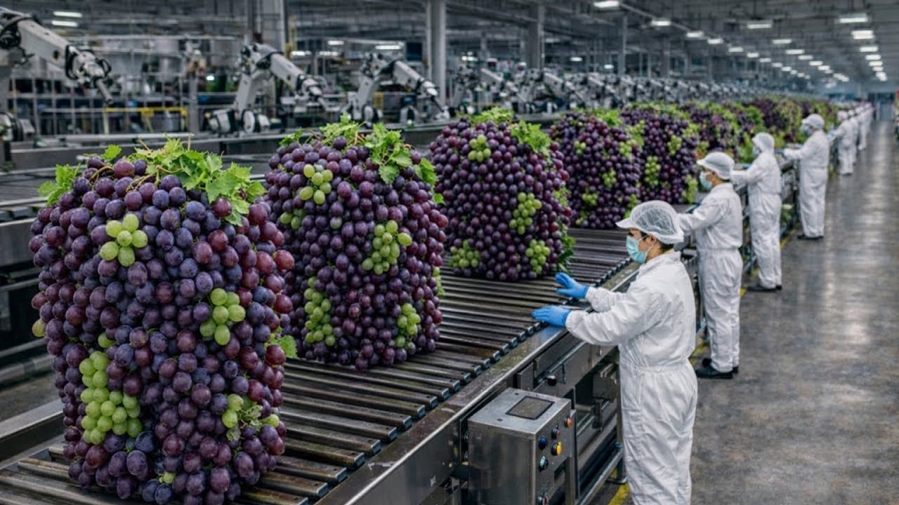 Inside a Modern Factory | From Fresh Grapes to Dried Raisins