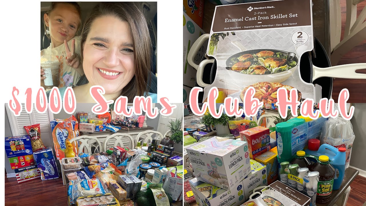 🎉 $1000 SAMS CLUB HAUL | LARGE FAMILY OF 10 GROCERY HAUL 2022