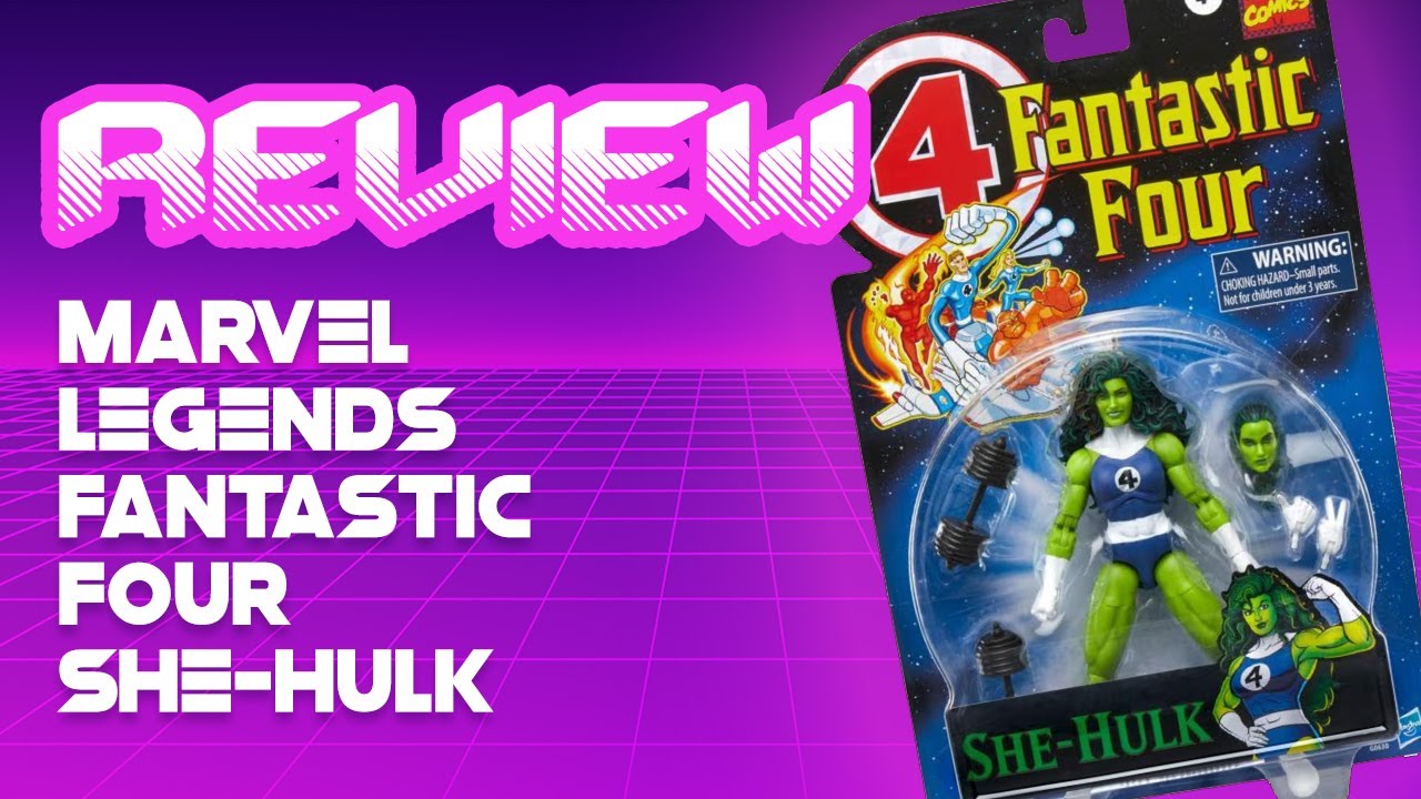 Marvel Legends Fantastic Four Retro Card She-Hulk Review