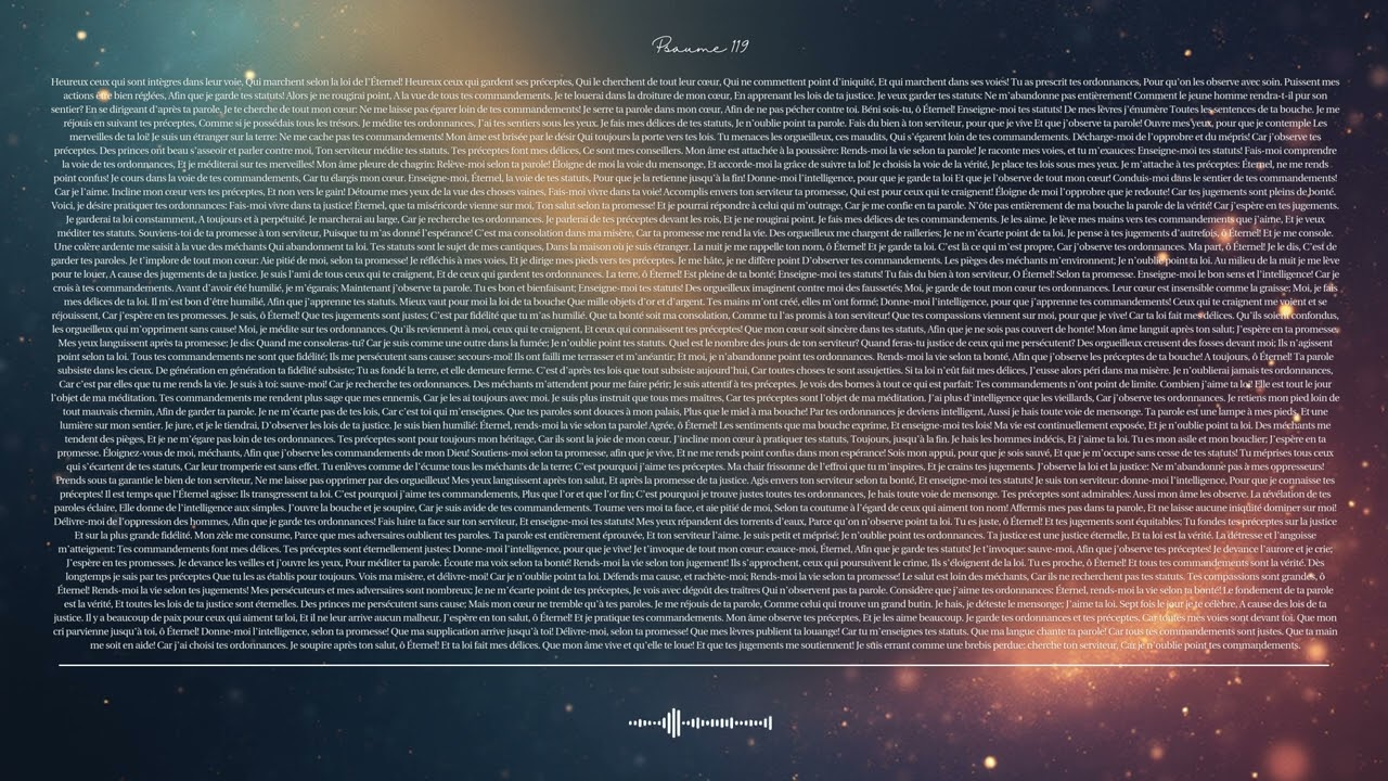 🌿 Psaume 119 | Tes Statuts | Chant biblique CCM · Shuli Bible