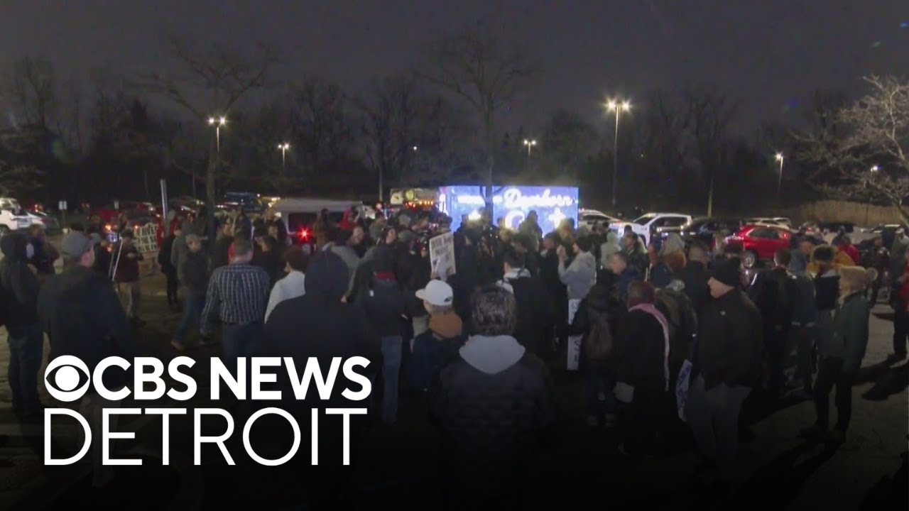 Dueling demonstrations get heated in Dearborn