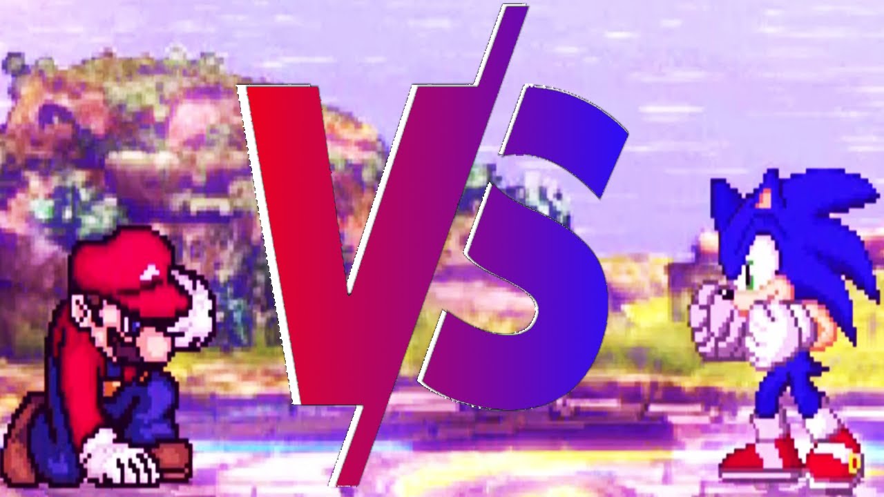 Mario VS Sonic the Hedgehog Mugen Nintendo VS Sega