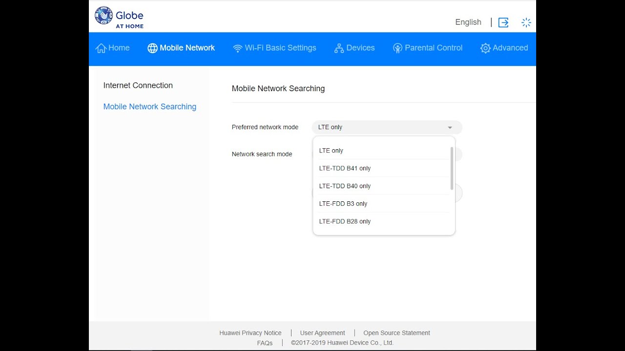 Globe At Home Prepaid Wifi (B312-939) Admin Access Preview