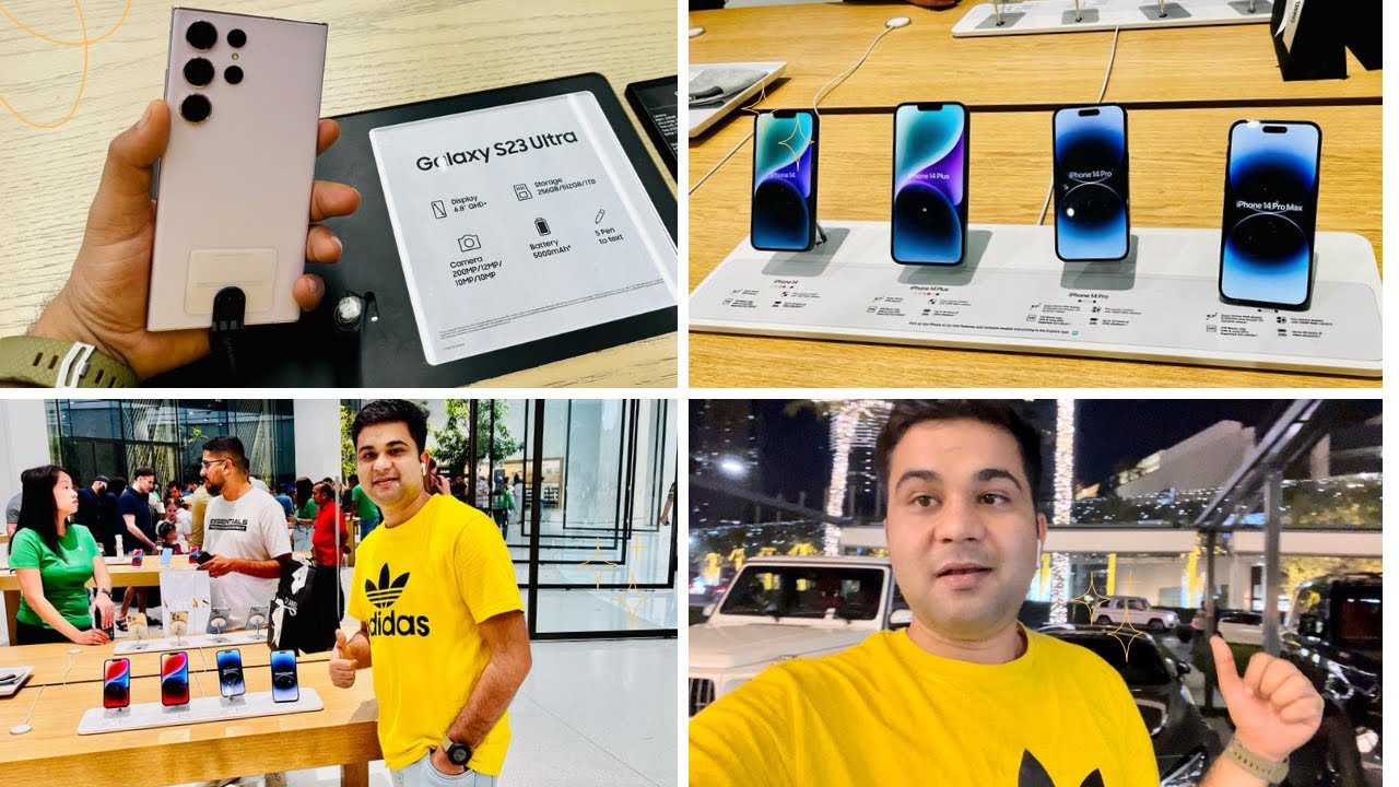 Samsung S23 Ultra vs IPhone 14 pro Max Price in Dubai /Luxury lifestyle of Dubai /Dubai Mall #vlog