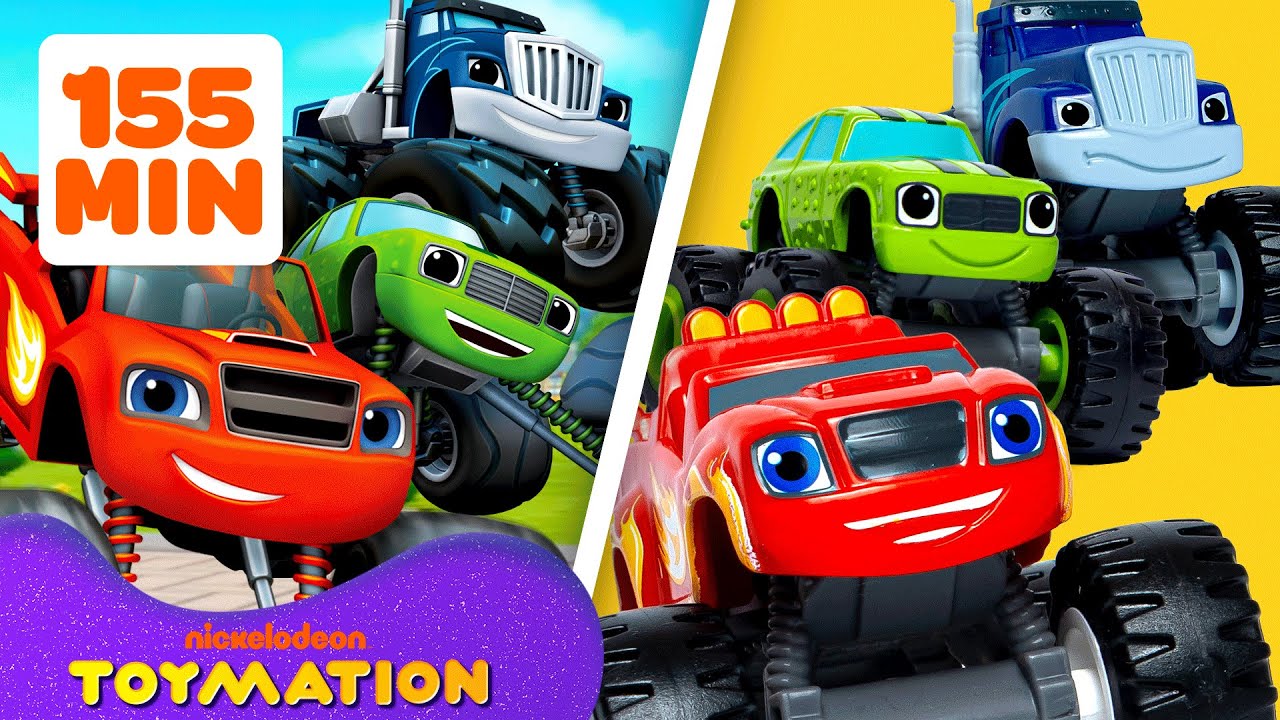 155 MINUTES of Blaze's TOP Rescues & Missions! | Blaze and the Monster Machines Toys | Toymation