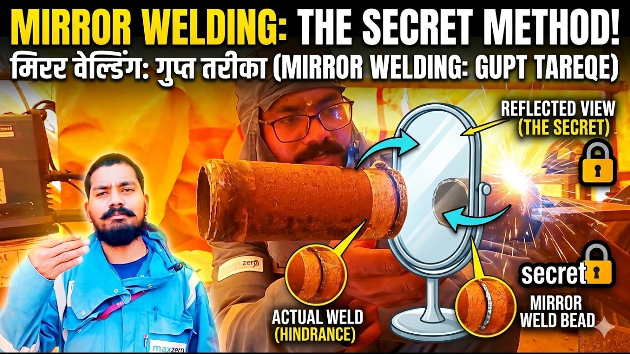 Mirror Welding कैसे  करे  क्या क्या problem होता है Mirror बहुत आसान है #stickwelding #w