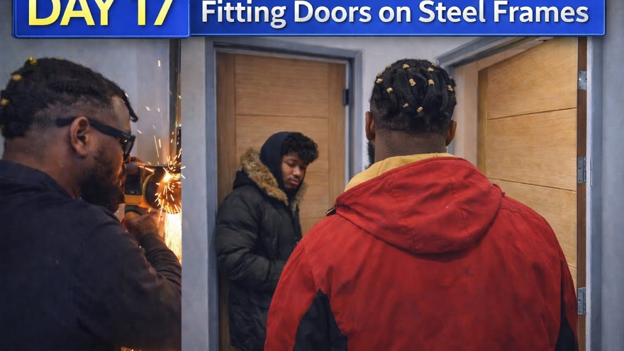 Fitting doors on steel frames and apprentices tools got stolen 