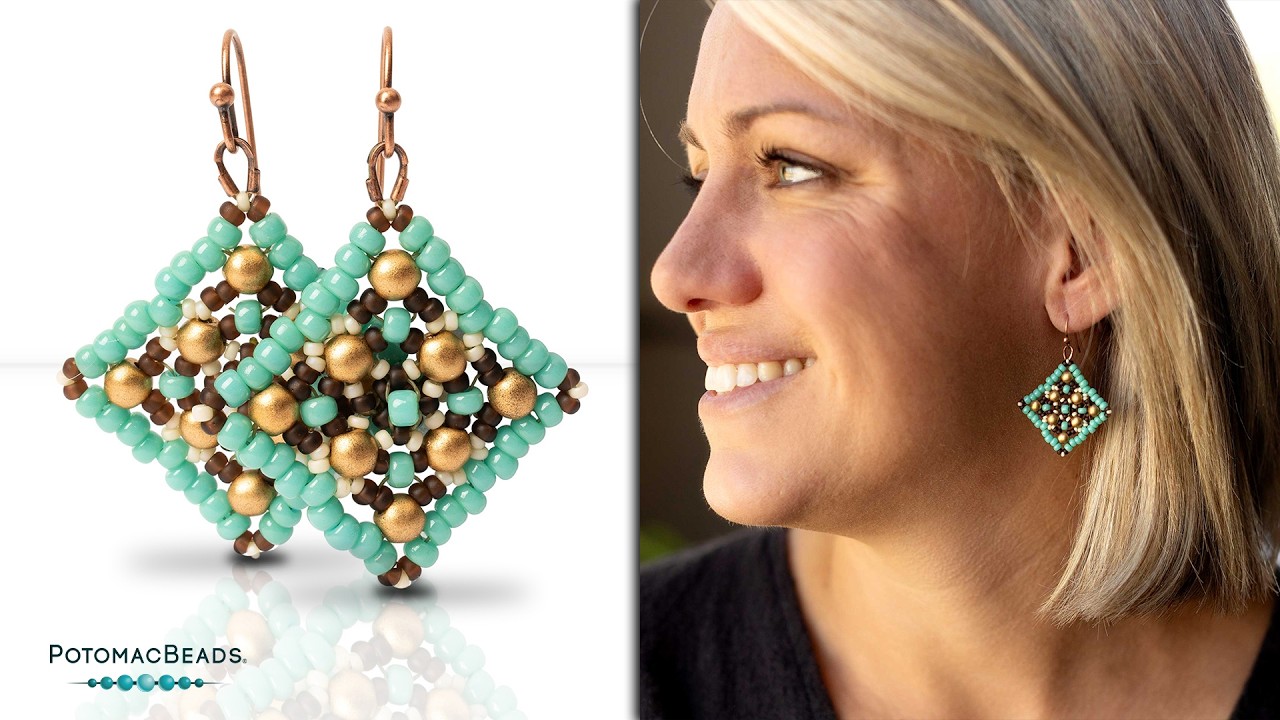 Afghan Earrings - DIY Jewelry Making Tutorial by PotomacBeads