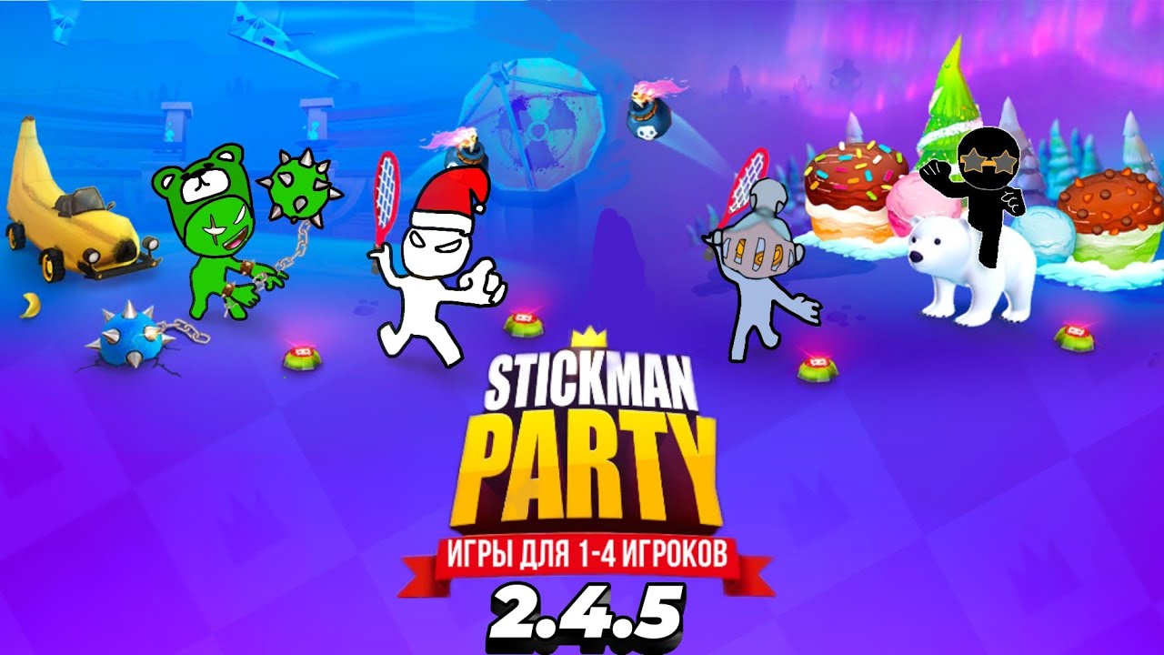 MINES, TENNIS, GLADIATORS! STICKMAN PARTY UPDATE 2.4.5 REVIEW
