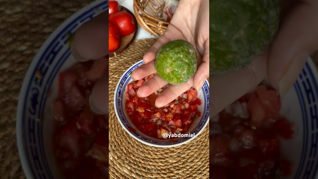 Rougail tomate combava 🌼 Kaffir lime salsa #recipe