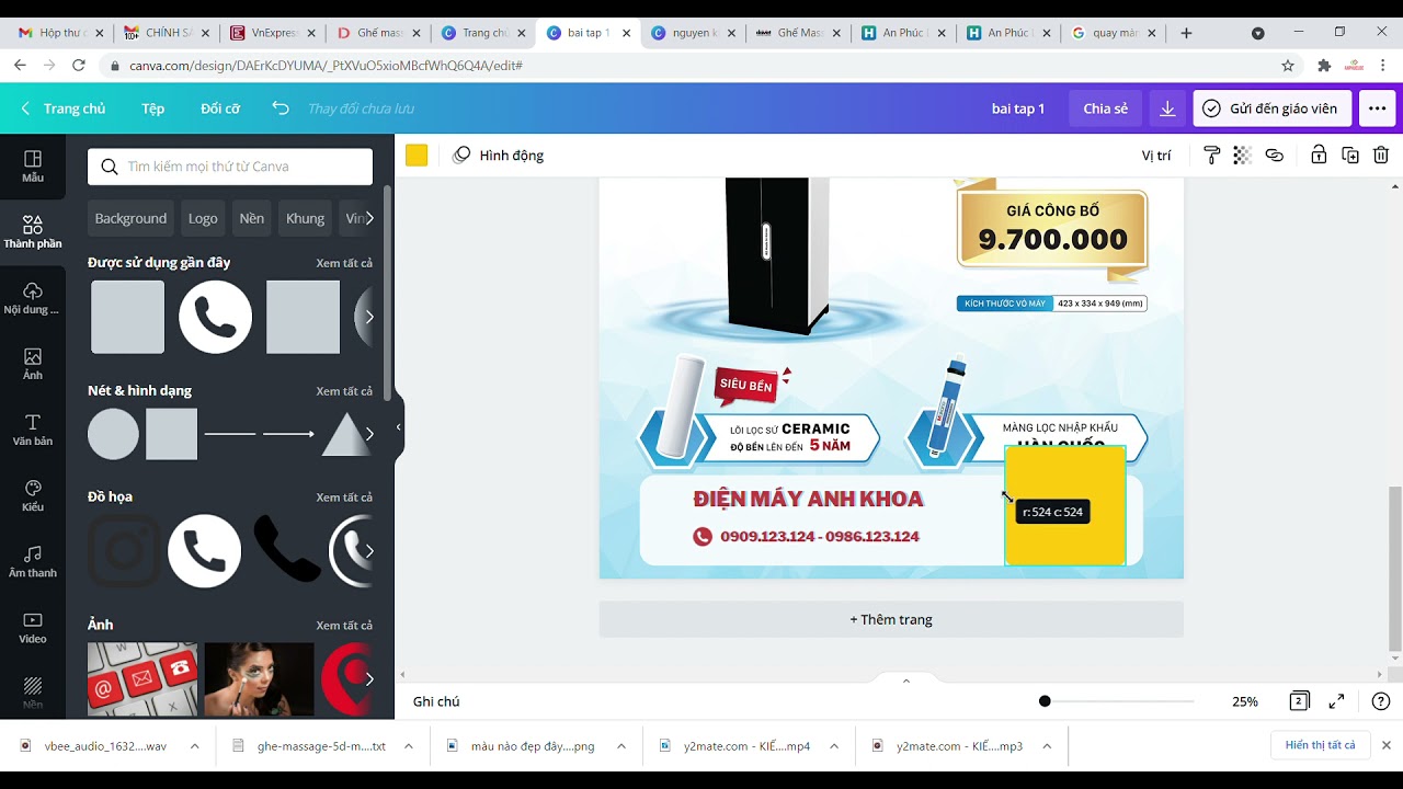 Thêm thông tin vào 1 ảnh có sẵn bằng Canva - Nguyễn Hữu Phú