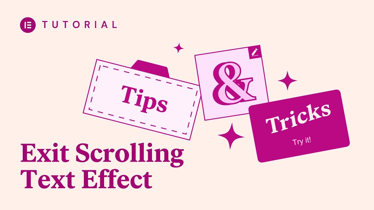 Create an Exit Scrolling Text Effect