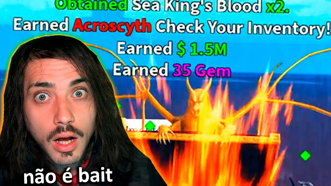 ACABOU!! FINALMENTE DROPEI a ACRO FOICE no BAÚ do HYDRA no KING LEGACY!! (não é clickbait)