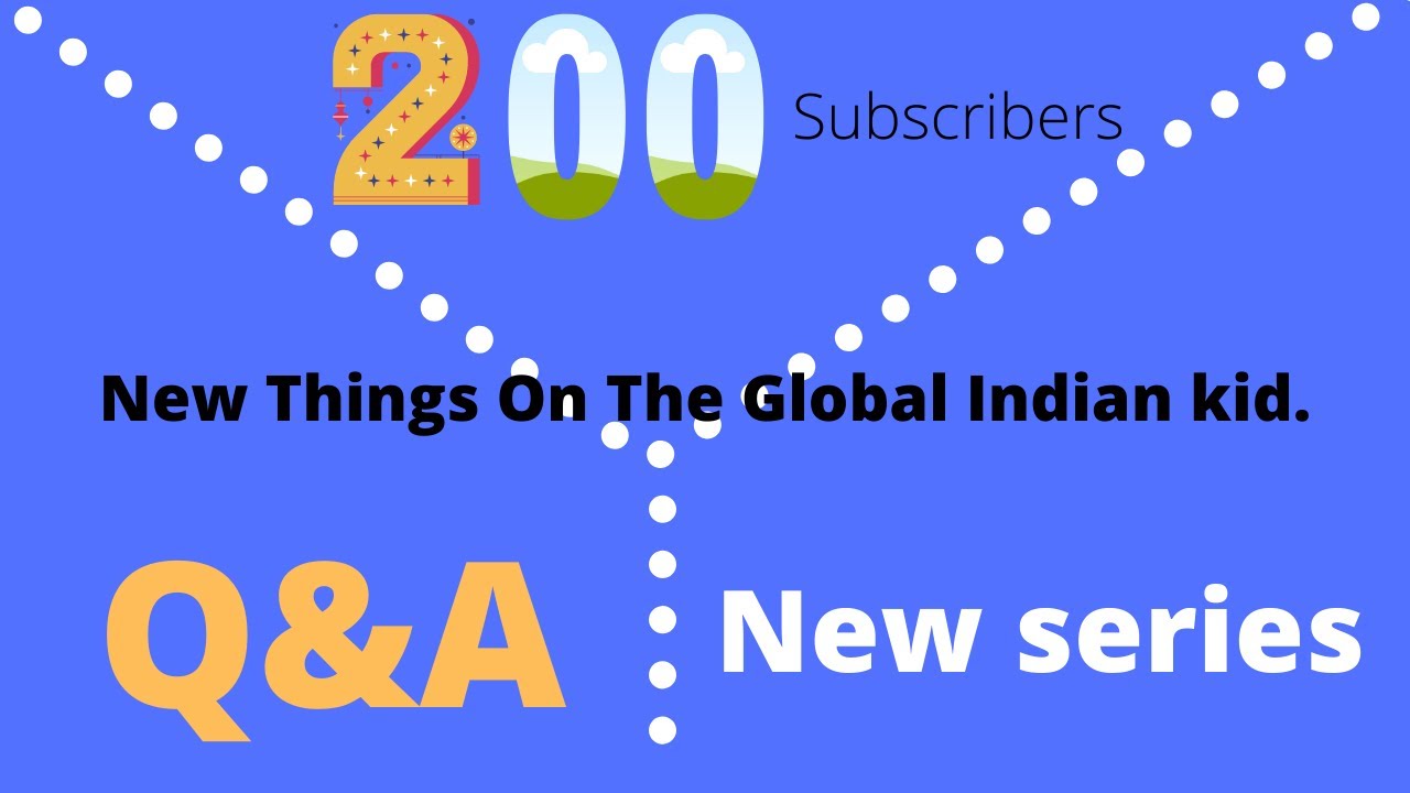Next steps on the 'Global Indian Kid'.