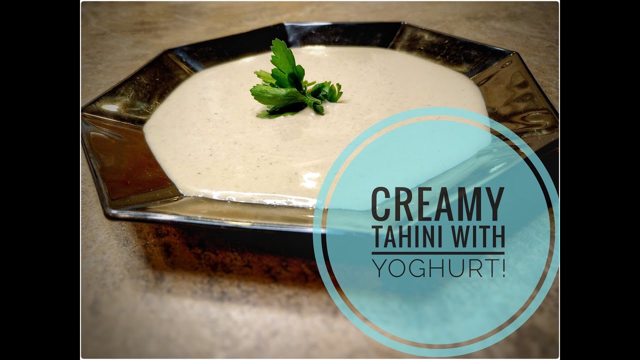 How to Prepare a Creamy Middle-Eastern TAHINI Sauce with Yogurt in JUST 2 Minutes!