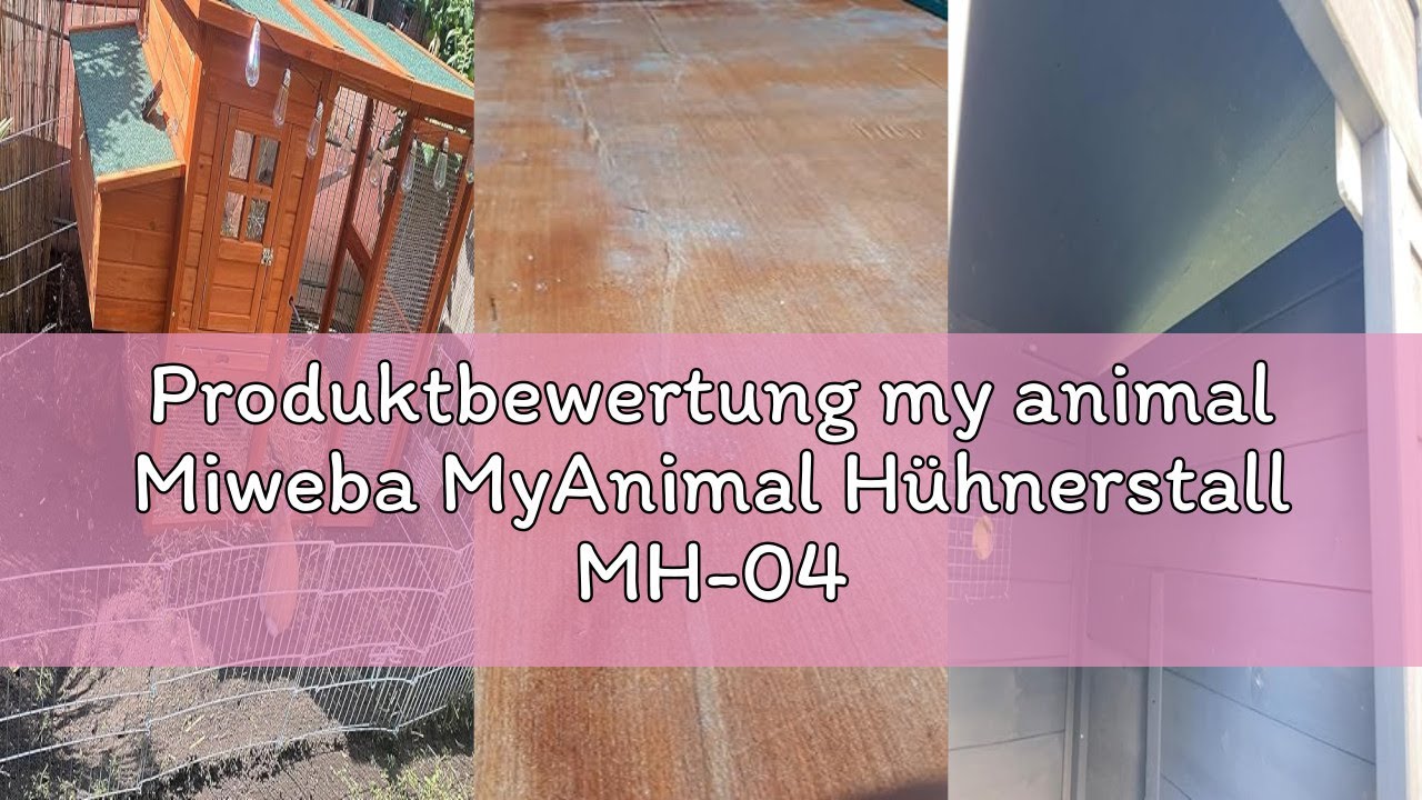 Produktbewertung my animal Miweba MyAnimal Hühnerstall MH-04 | 174x76x103 cm - Für 4 Hühner mit Eiab