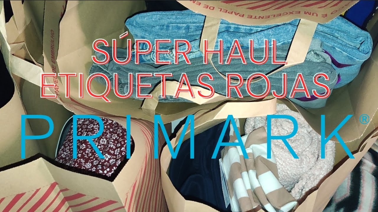 SUPER HAUL ETIQUETAS ROJAS #PRIMARK Y ACEITES ESENCIALES DE PHATOIL