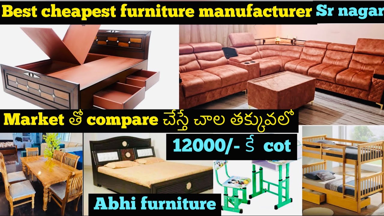 Best cheapest furniture manufacturer in Hyderabad 12000 కే  cot / Abhi furniture