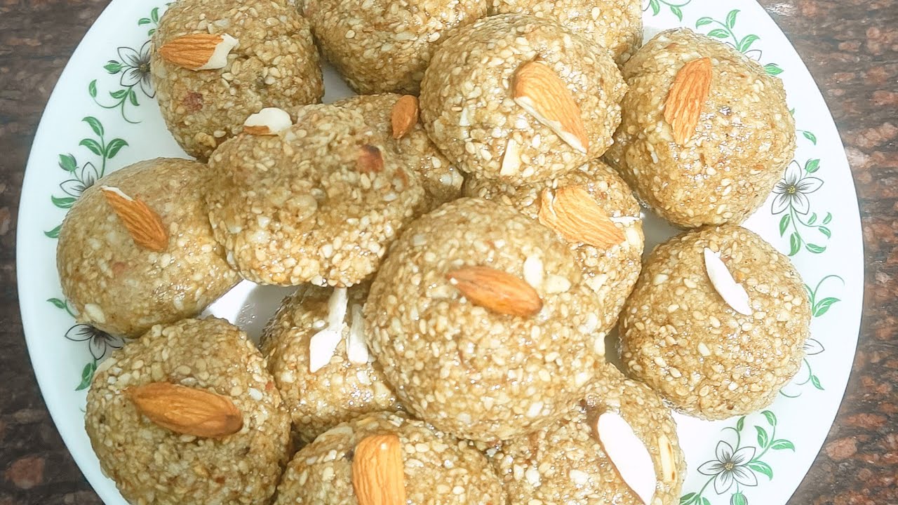 तिल और मूंगफली से बने लडडू जिनको देखते ही मुंह मे पानी आ जाए/ til ke laddu recipe/ तिल की बर्फी 