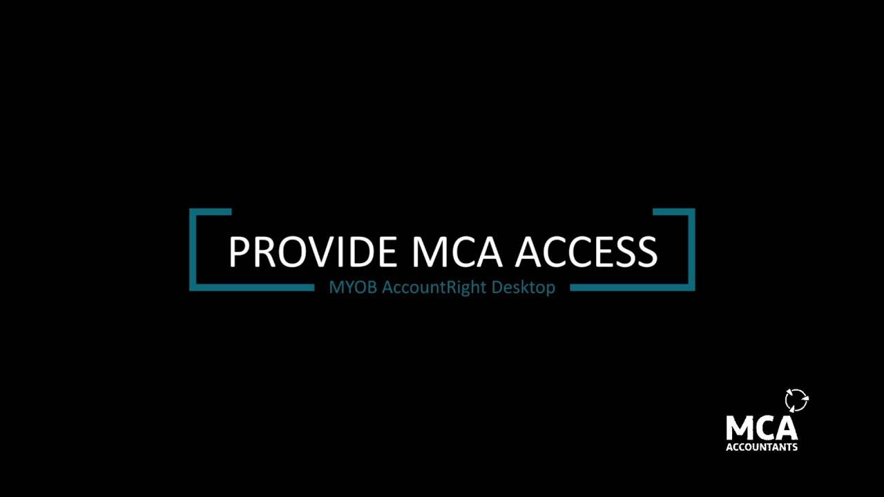 How To Provide Your Accountant Access To MYOB AccountRight Desktop