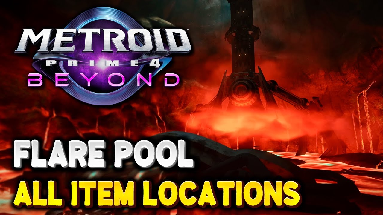 Metroid Prime 4 FLARE POOL All Item Locations - 100% Guide (All Energy Tanks, Missile Expansions...)