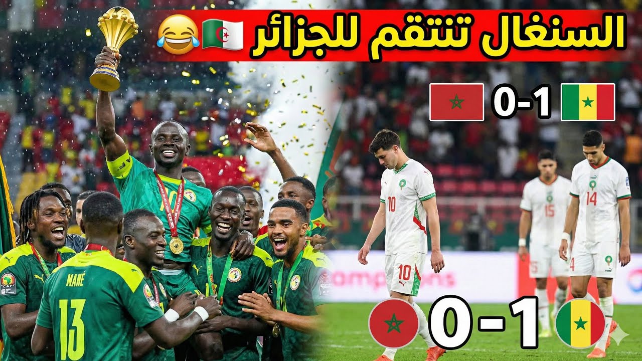 السنغال تفوز باللقب والفرحة في الجزائر 🇩🇿 😂