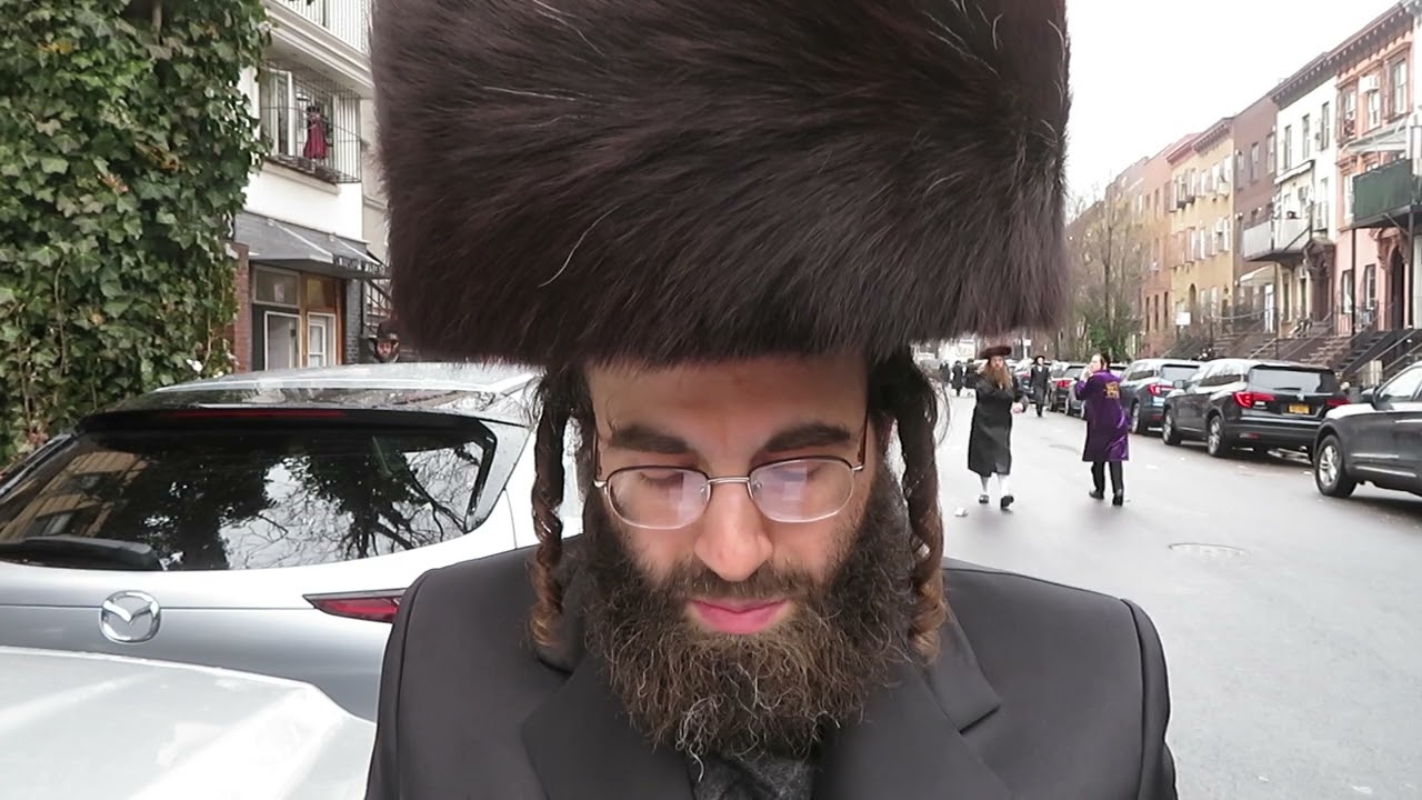 Jews burn the Zionist flag on the holiday of Purim in Williamsburg Brooklyn New York, March 17th/'22