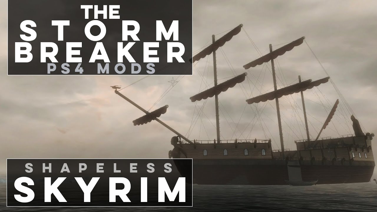 Fully Crewed Ship in Skyrim - Shapeless Skyrim PS4 Mods (Ep. 142)