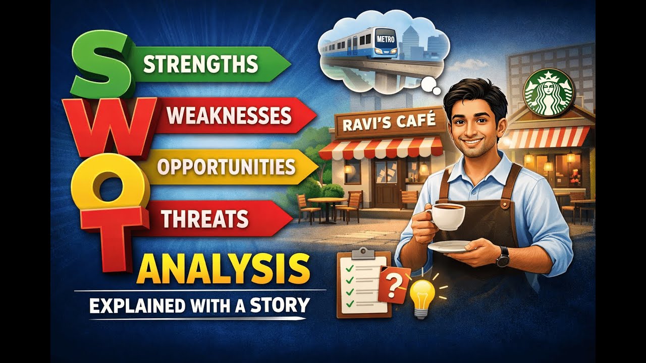 SWOT Analysis Explained | Business Framework with Real-Life Story | in 5 minutes