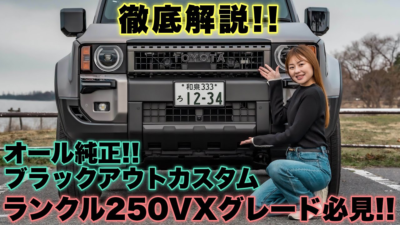 【ランクル250VXGオーナー必見】純正ブラックアウト化の費用を全公開！