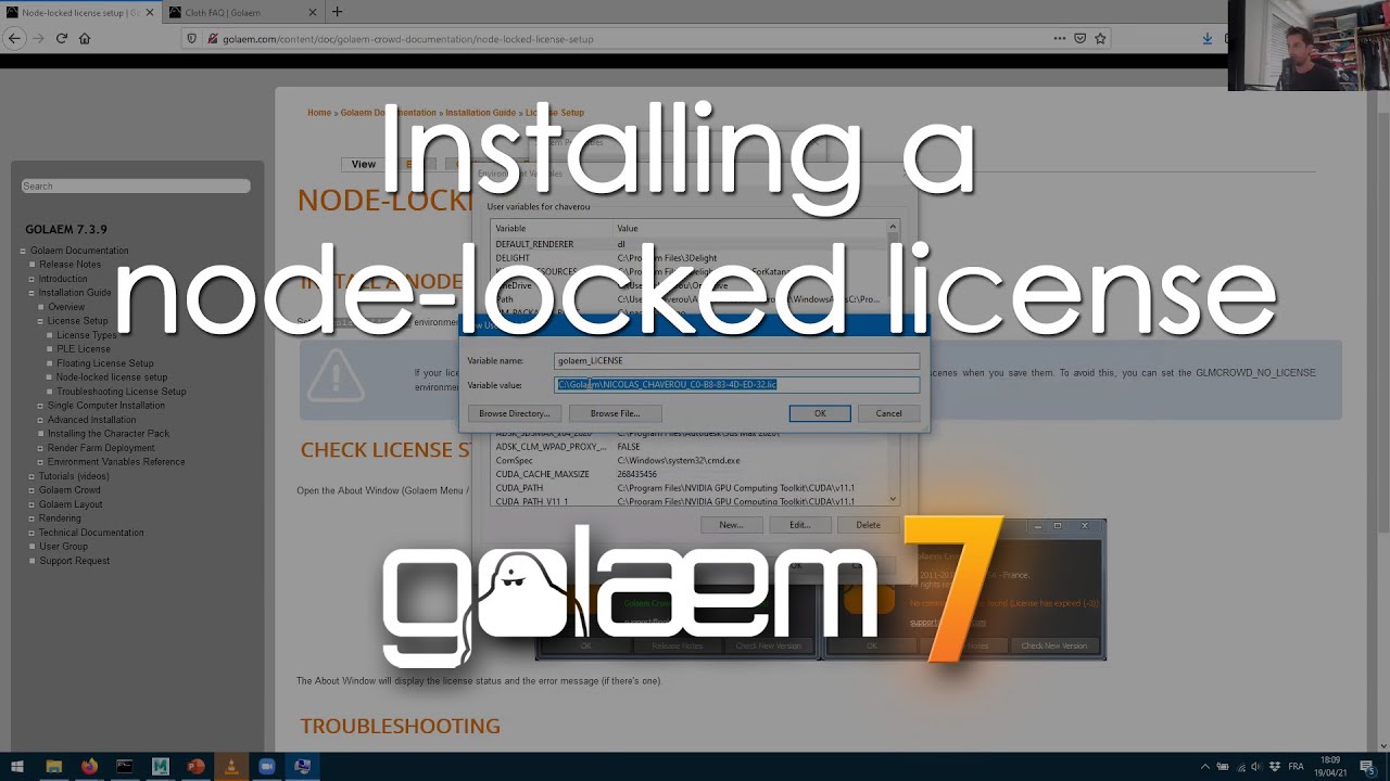 Installing a node-locked license