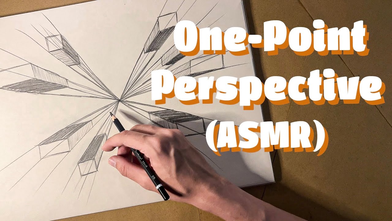 Day 4 - One Point Perspective Drawing - ASMR(No Talking)