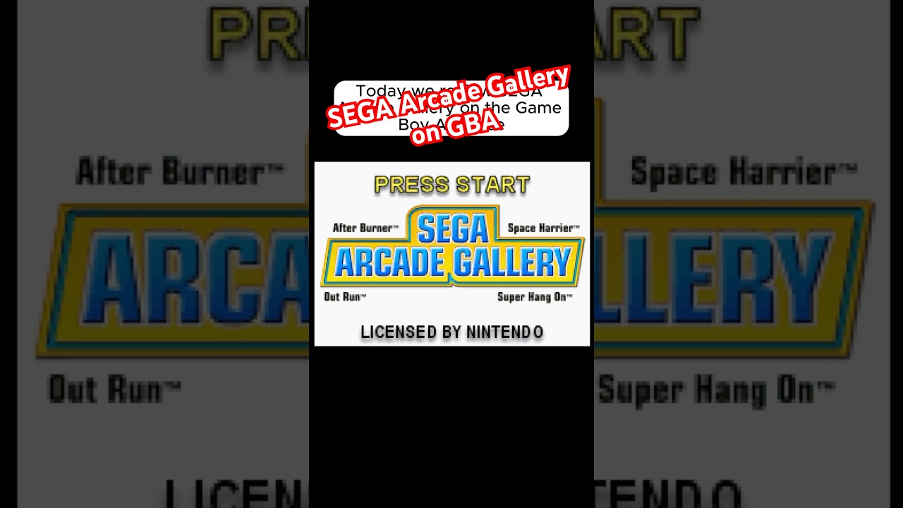 Review 71: SEGA Arcade Gallery on GBA #gameboy #gameboyadvance #retrogaming #nostalgia #review #sega
