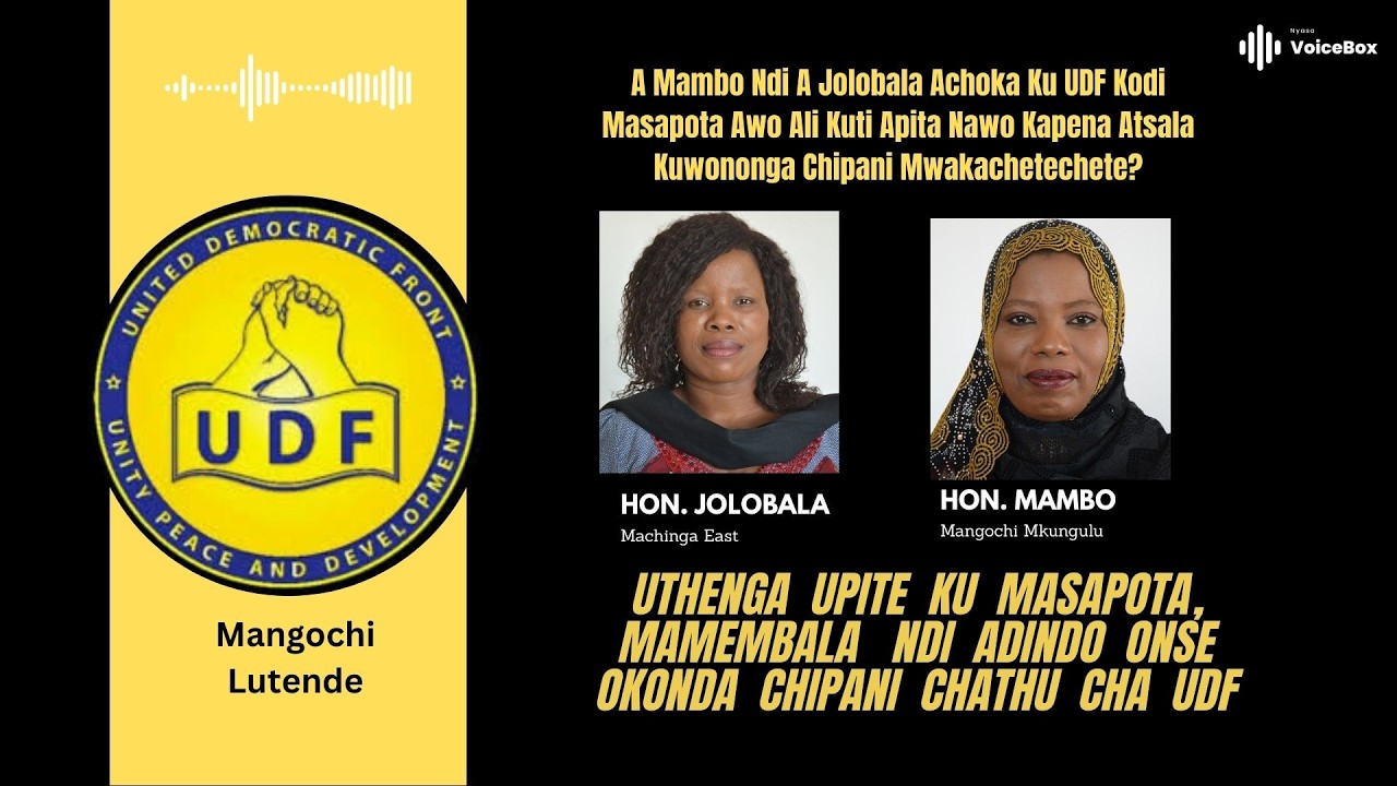 Uthenga Upite Kwa Masapota A UDF