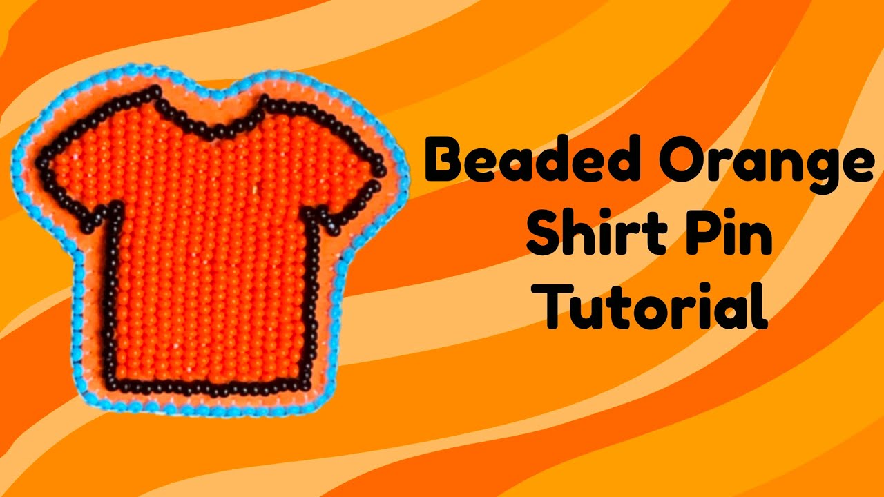 Beaded Orange Shirt Pin Tutorial