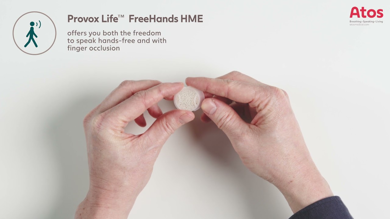 Provox&reg; Life&trade; FreeHands HME - freedom to speak hands-free and with finger occlusion | Atos Medical