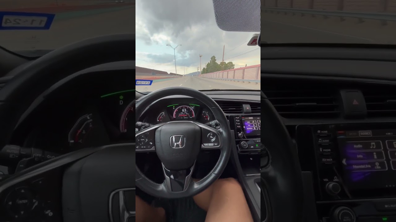 Работает ли система удержания полосы движения Honda Lane Assist? #honda #civic2021 #elpaso