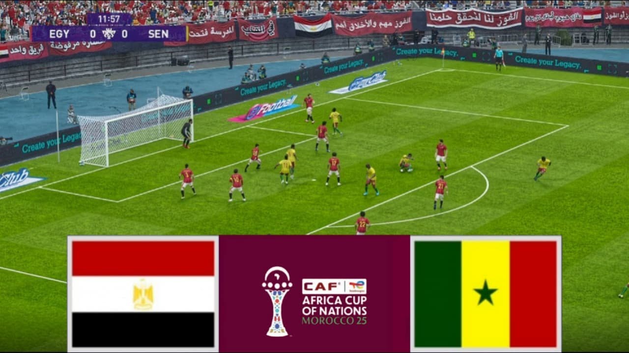 Semi Final - Egypt vs Senegal | Africa Cup Of Nation | efootball Pes 21 Simulation 2026