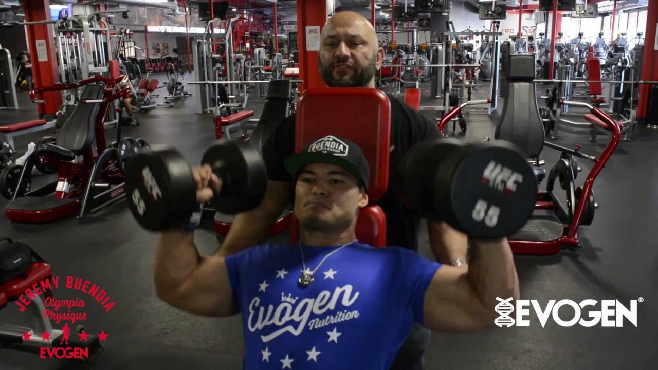 Jeremy Buendia Trains Shoulders with Hany Rambod 16 Weeks Out